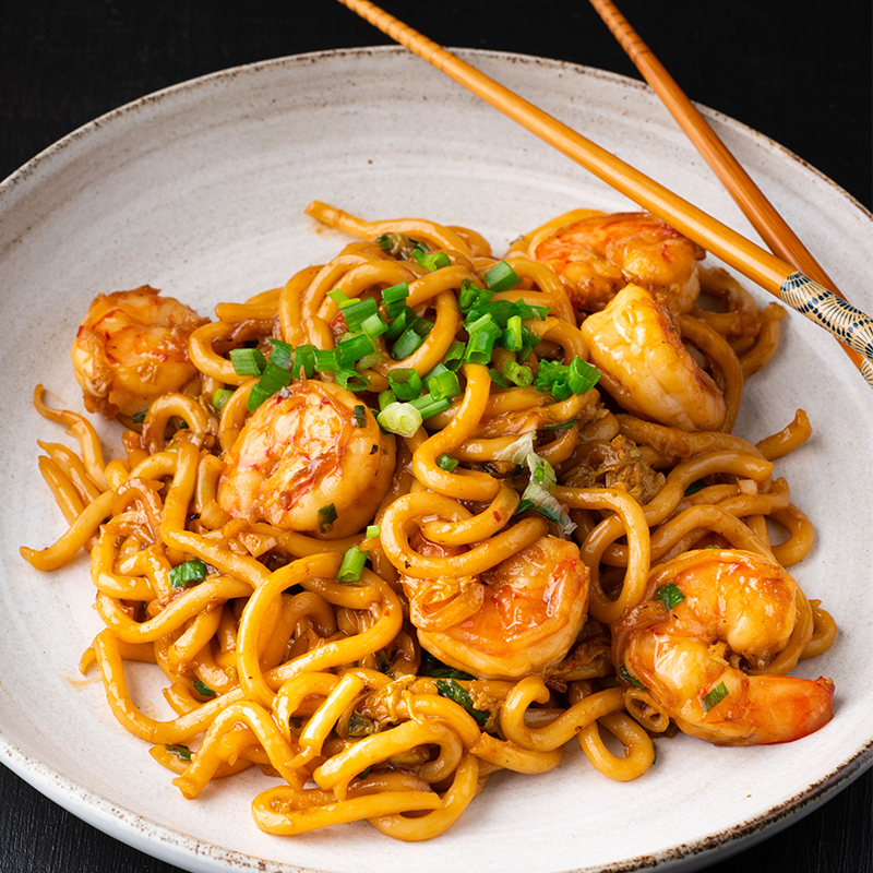 15 minute-Garlic-Prawn-Udon